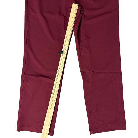 Figs Technical Collection Maroon Red Burgundy Pisco Basic Men's Scrub Pants Sz M - Picture 9 of 12